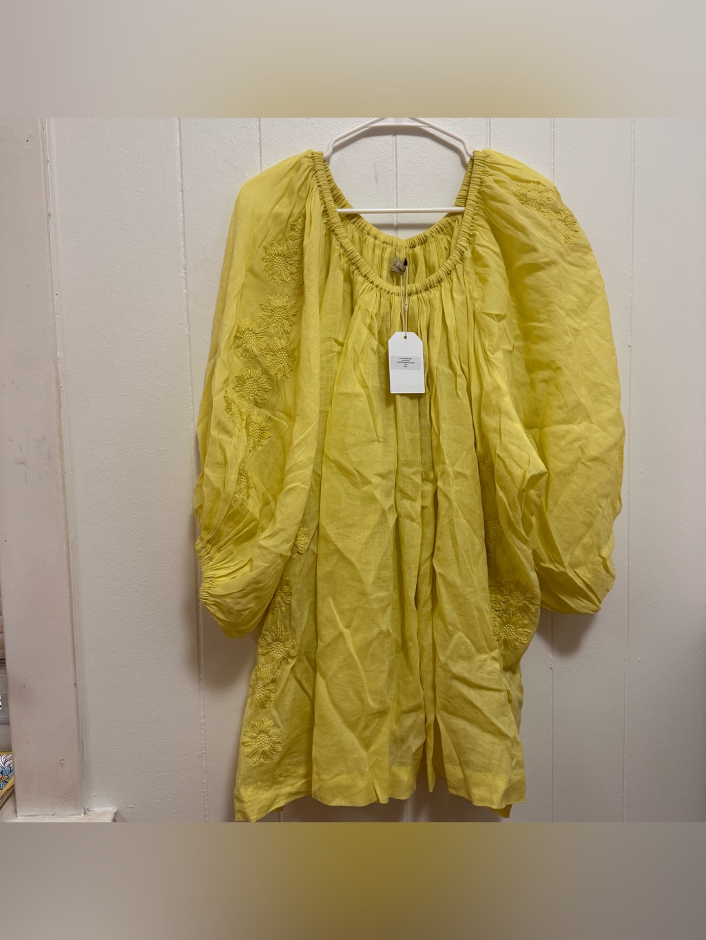 Innika Choo Smocked Frida Dress 1 Nwt Yellow — image 2 of 8